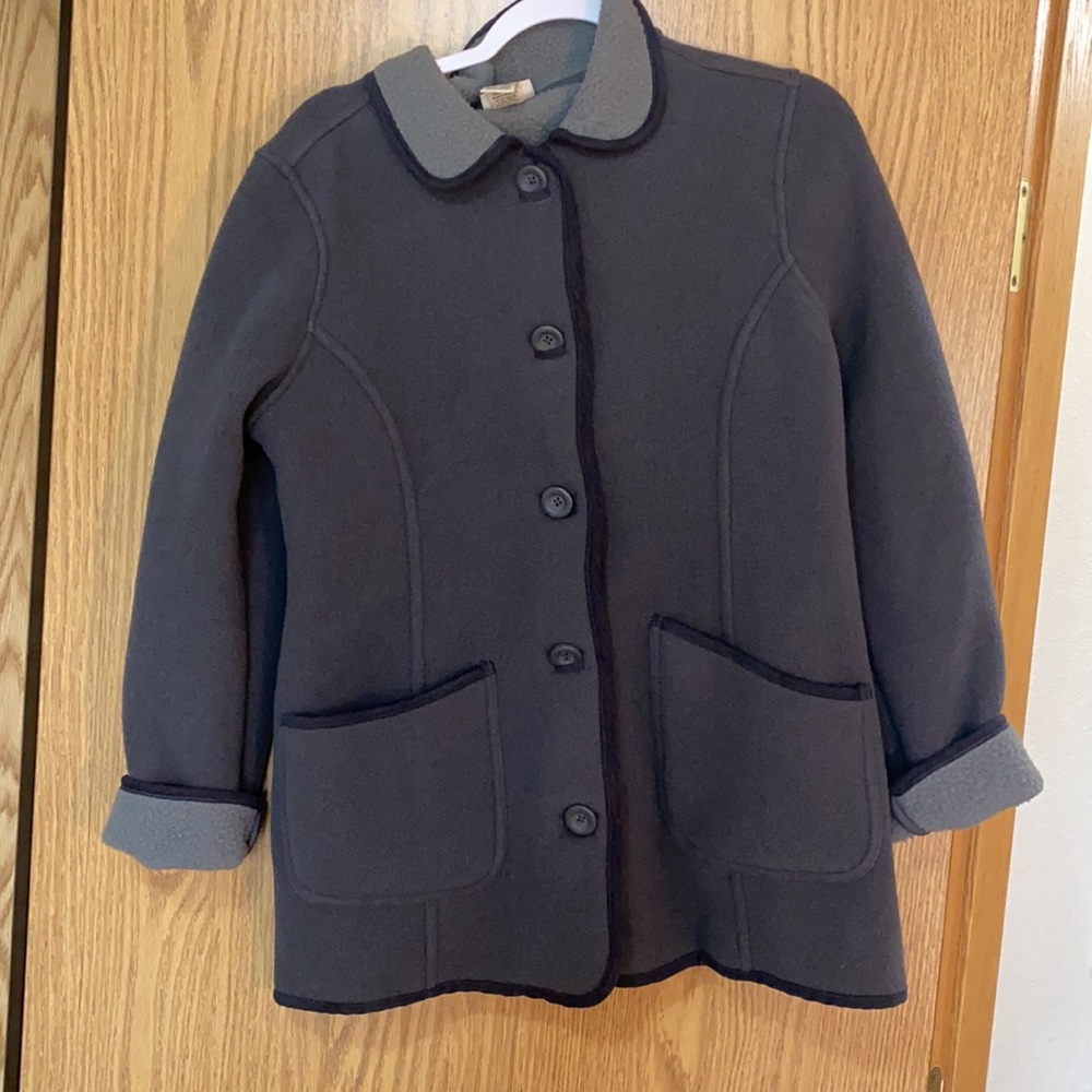 L.L. Bean Women’s Sweater Jacket Blue Button Up Size Medium 276586